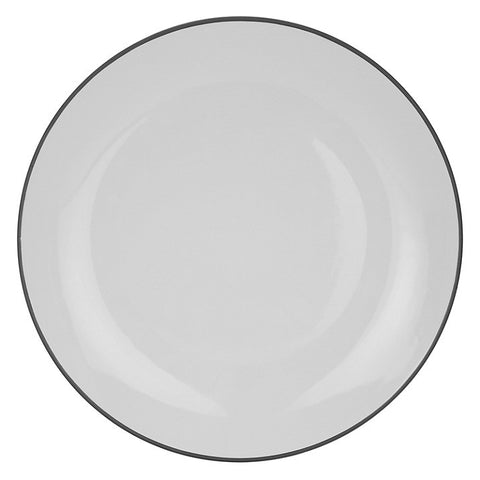 John Lewis Puritan Dinner Plate, Light Grey