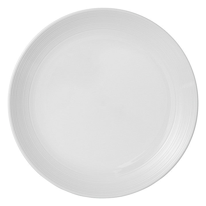 John Lewis Croft Collection Luna Dinner Plate, White, Dia.27.5cm