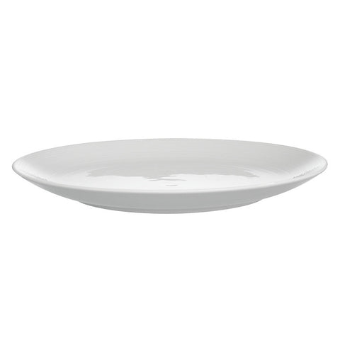 John Lewis Croft Collection Luna Dinner Plate, White, Dia.27.5cm