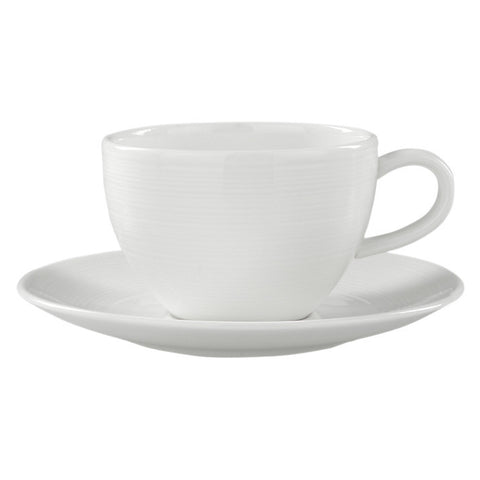 John Lewis Croft Collection Luna Espresso Cup & Saucer, 0.15L. White