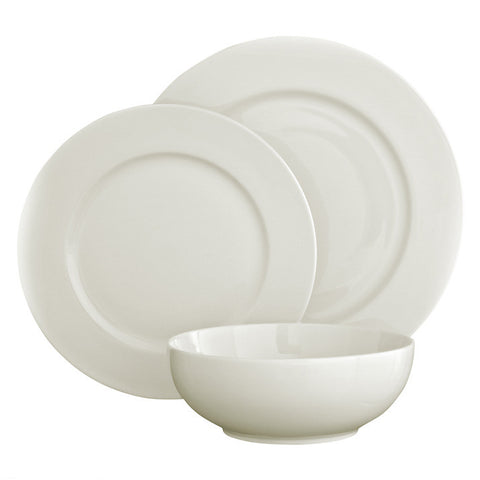 House by John Lewis Rimmed Tableware, 12 Piece
