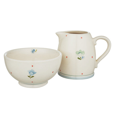 John Lewis Polly's Pantry Creamer And Sugar Set, Multi