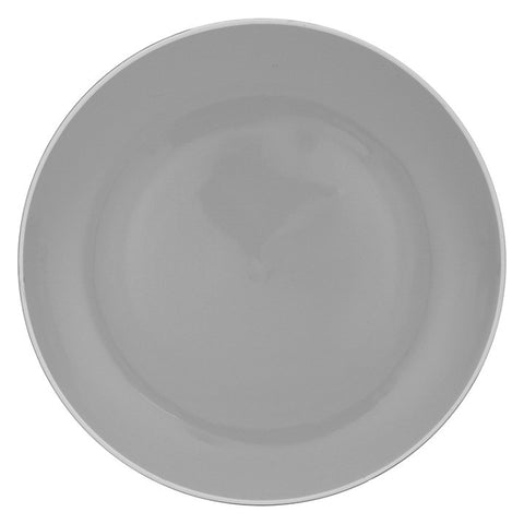 John Lewis Puritan Dinner Plate, Grey, Dia.28cm