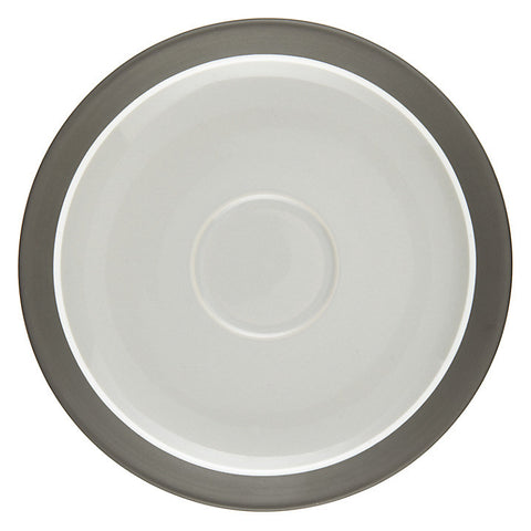 John Lewis Puritan Cup & Saucer, Grey