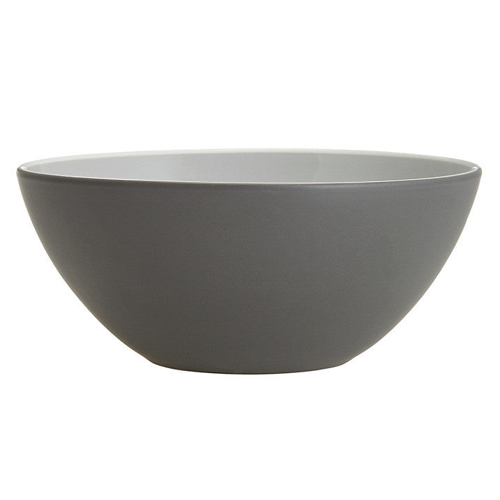 John Lewis Puritan Cereal Bowl, Grey, Dia.16cm