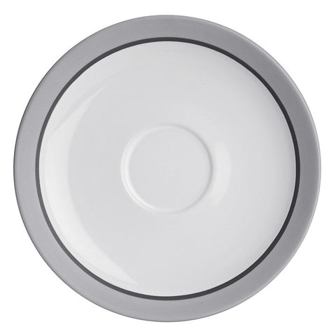 John Lewis Puritan Cup and Saucer Set, Light Grey