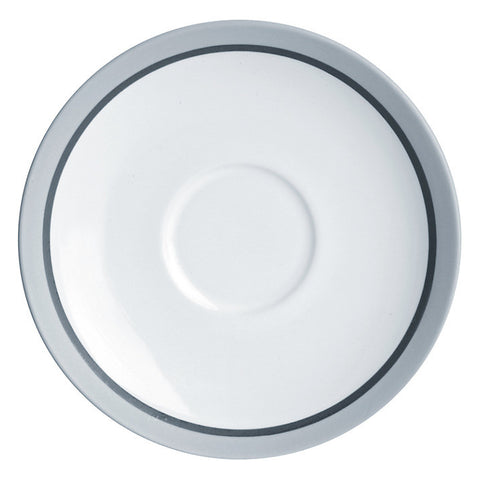 John Lewis Puritan Espresso Cup and Saucer, Light Grey
