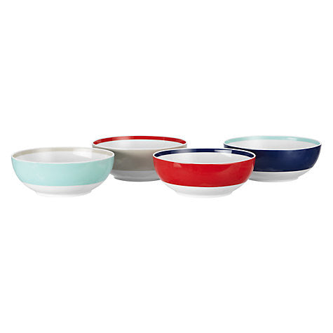 House by John Lewis Studio Bowls, Set of 4, Multi
