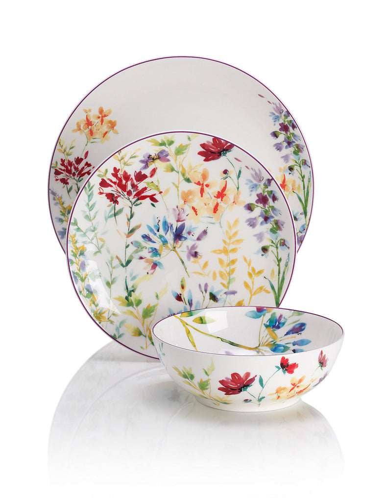 Spring Meadow 12 Piece Dinner Set