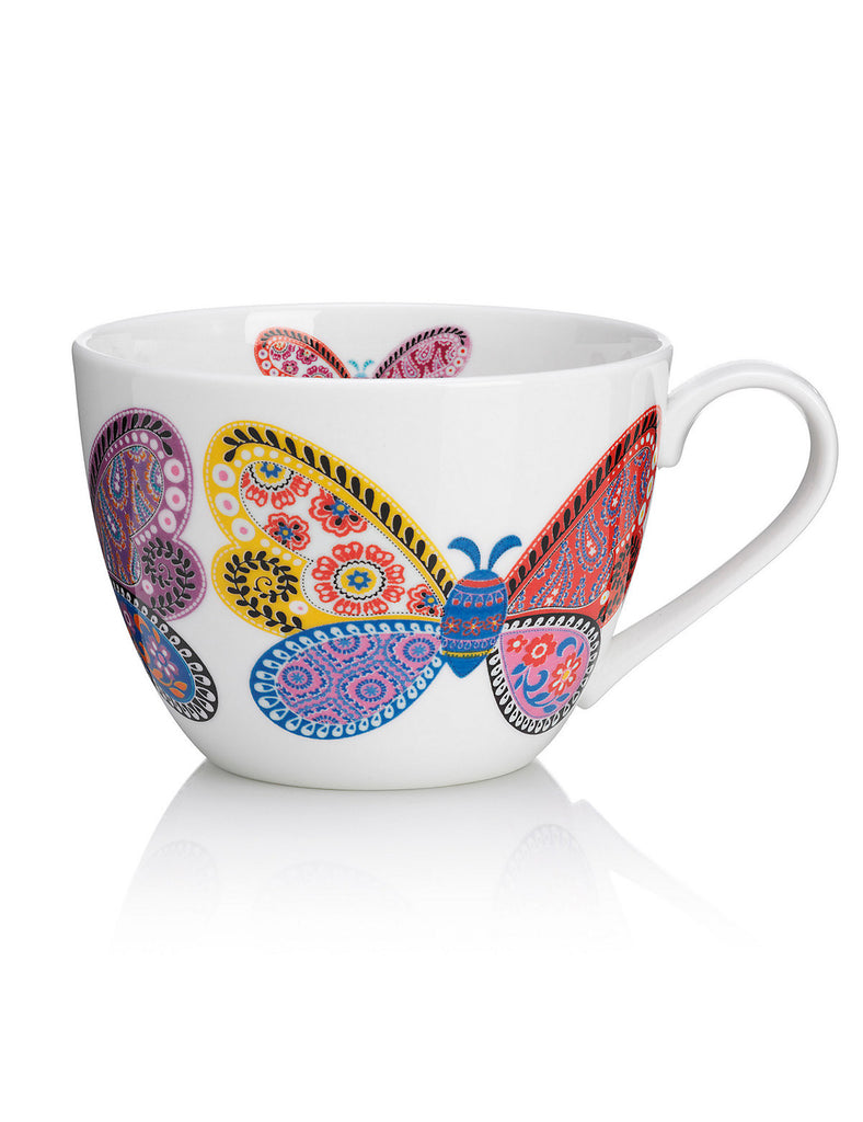 Jumbo Paisley Butterfly Mug