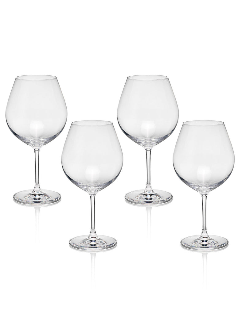 4 Sommelier Red Wine Glasses