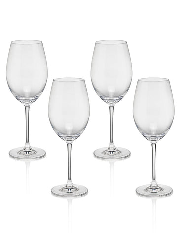 4 Sommelier White Wine Glasses