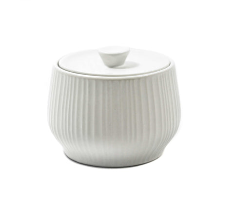 RJR.John Rocha stoneware 'Radial' sugar bowl