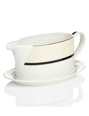 Manhattan Gravy Boat with Saucer