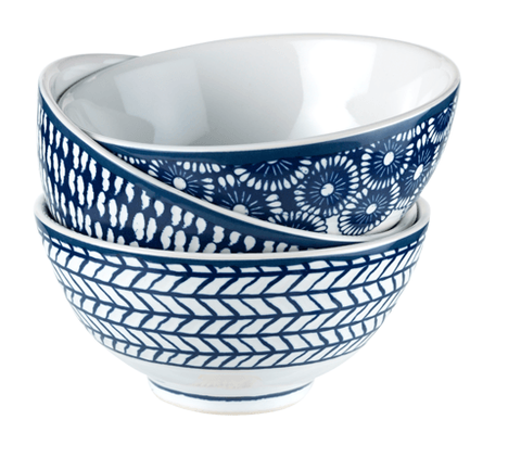 Indigo Nibble Bowls 3pk