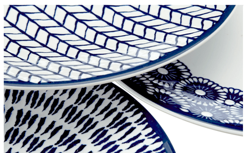 Indigo Tea Plates 3-pack
