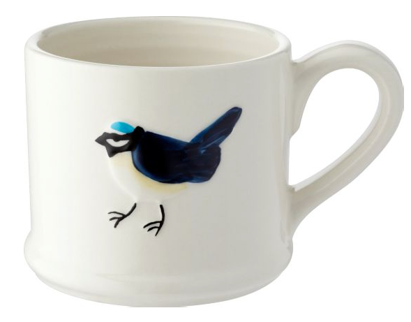 Waitrose Embossed Blue Tit Mug
